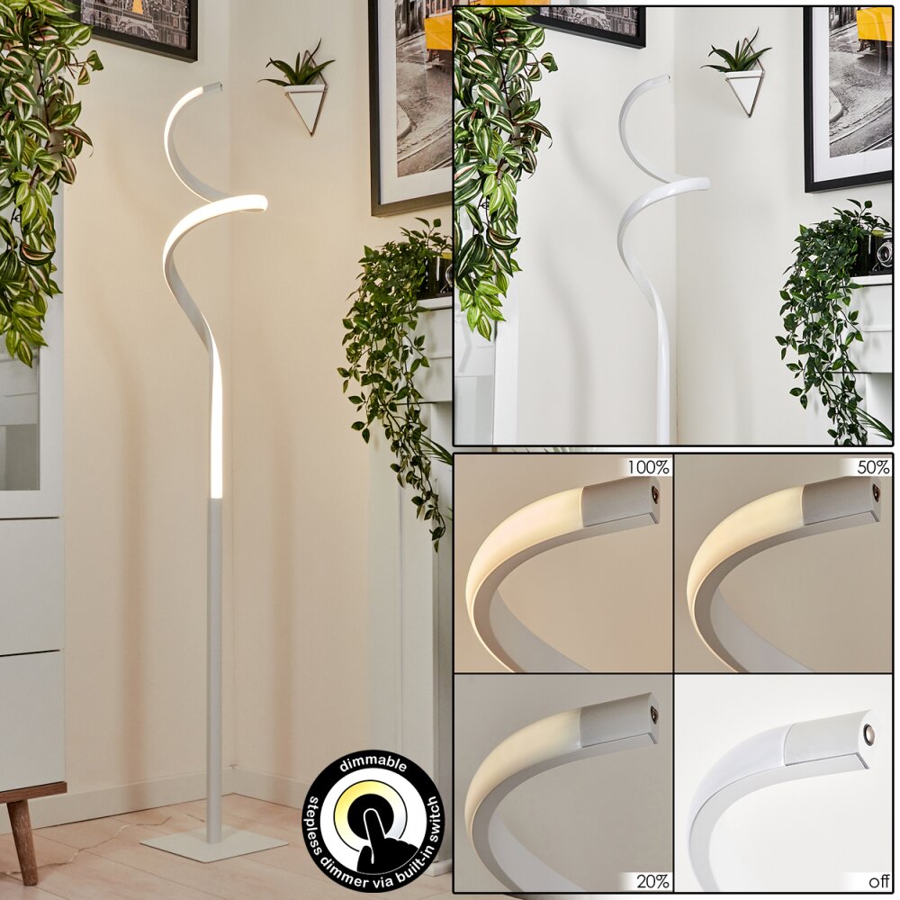 Lampadaire Cochato LED Blanc, 1 lumière main product photo