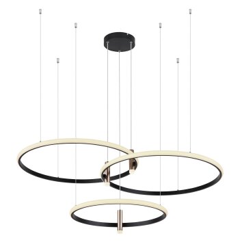 Suspension Globo COCO LED Noir, 1 lumière, Télécommandes