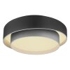 Plafonnier Globo NORBERT LED Noir, 1 lumière, Télécommandes