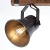 Plafonnier Brilliant-Leuchten Decca Bois foncé, Noir, 2 lumières