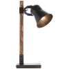 Lampe de table Brilliant-Leuchten Decca Bois foncé, Noir, 1 lumière