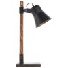 Lampe de table Brilliant-Leuchten Decca Bois foncé, Noir, 1 lumière