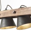 Suspension Brilliant-Leuchten Decca Bois foncé, Noir, 2 lumières