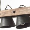 Suspension Brilliant-Leuchten Decca Bois foncé, Noir, 2 lumières