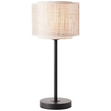 Lampe de table Brilliant-Leuchten Odar Noir, 1 lumière