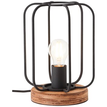 Lampe de table Brilliant-Leuchten Tosh Écru, Noir, 1 lumière