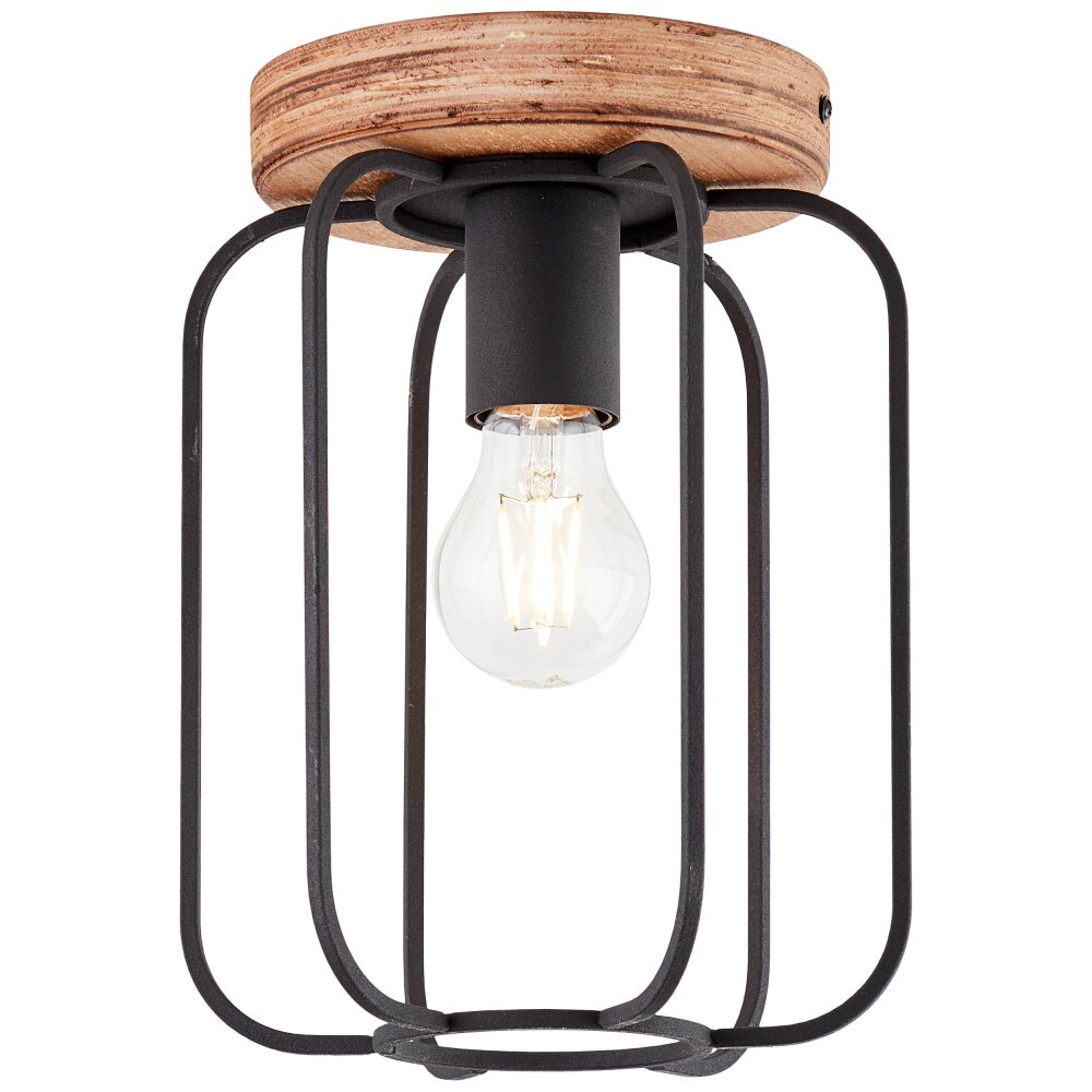 Plafonnier Brilliant-Leuchten Tosh Bois foncé, 1 lumière main product photo