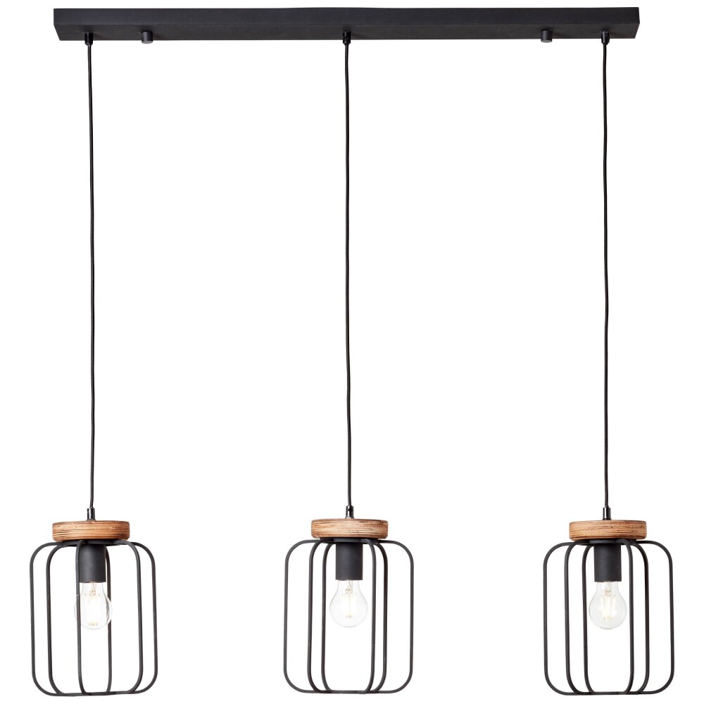 Suspension Brilliant-Leuchten Tosh Noir, 3 lumières main product photo