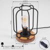 Lampe de table Pasteur Écru, Noir, 1 lumière
