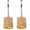 Suspension Globo HALIA Noir, 4 lumières