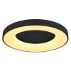 Plafonnier Globo JOLLI LED Noir, 1 lumière, Télécommandes