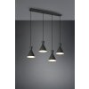 Suspension Reality Enzo Noir, 4 lumières