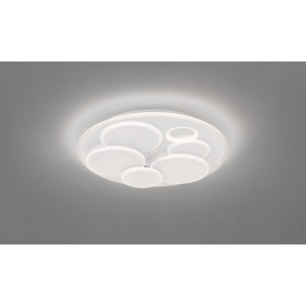 Plafonnier Fischer-Honsel Dots LED Blanc, 1 lumière, Télécommandes main product photo