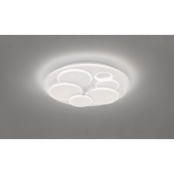 Plafonnier Fischer-Honsel Dots LED Blanc, 1 lumière, Télécommandes