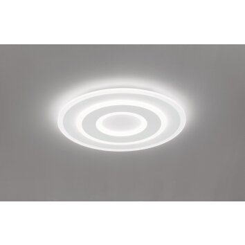 Plafonnier Fischer-Honsel Bolia LED Blanc, 1 lumière, Télécommandes