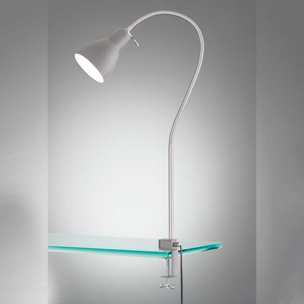 lampe â clipper Fischer-Honsel Lolland Gris, 1 lumière main product photo