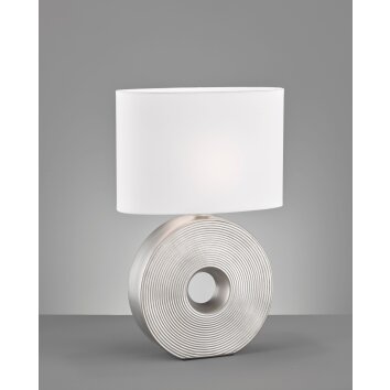 Lampe de table Fischer-Honsel Eye Argenté, 1 lumière