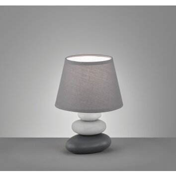 Lampe de table Fischer-Honsel Pibe Gris, 1 lumière