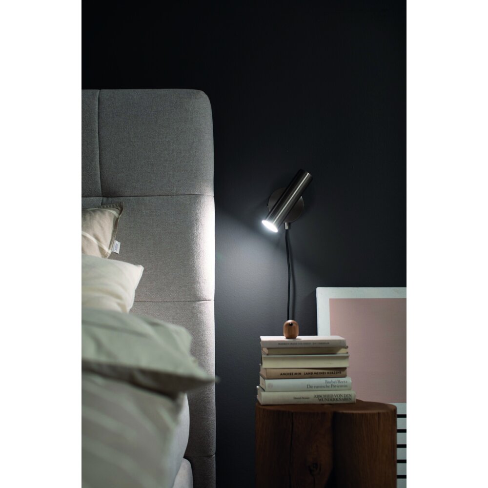 Applique murale SCHÖNER-WOHNEN-Kollektion Stina LED Nickel mat, 1 lumière main product photo