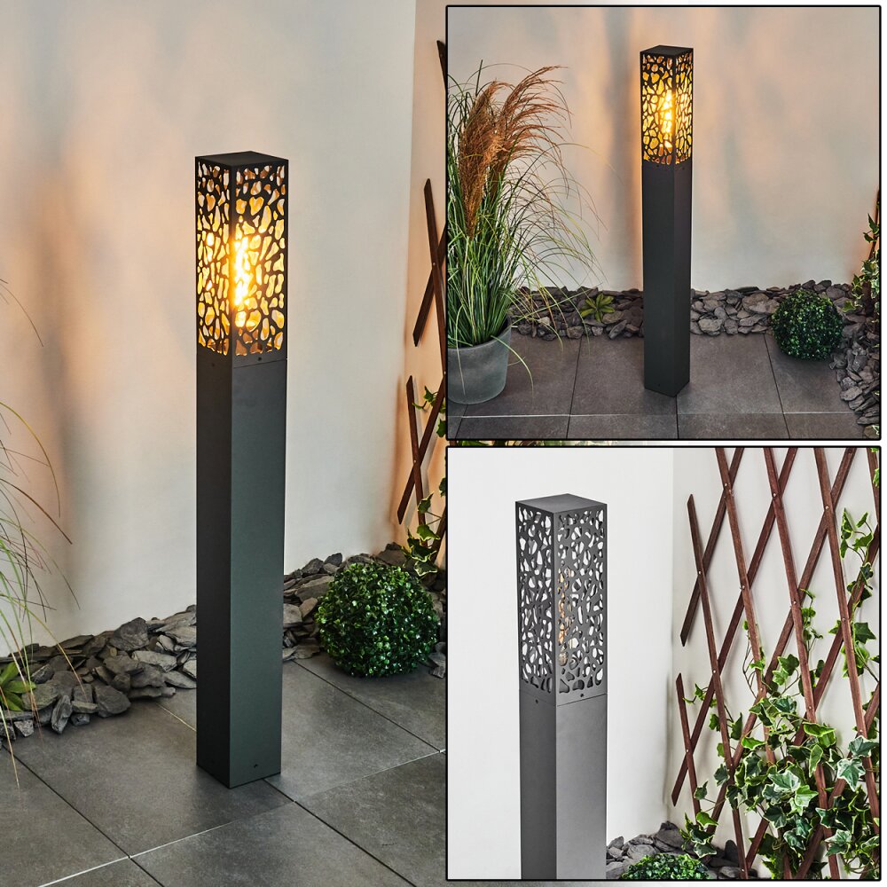 Borne lumineuse Innvoll Anthracite, 1 lumière main product photo