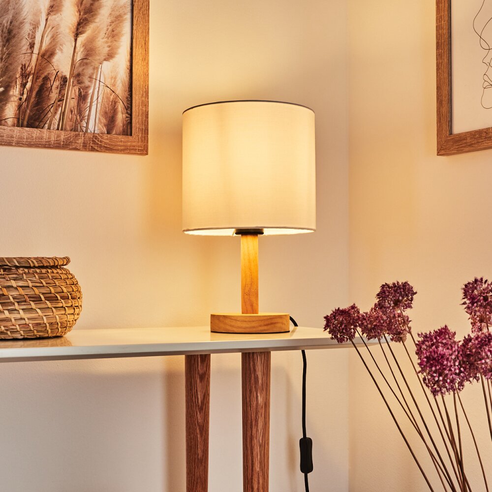 Lampe de table Akrema Écru, Noir, 1 lumière main product photo