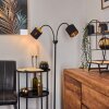 Lampadaire Alsen Noir, 2 lumières