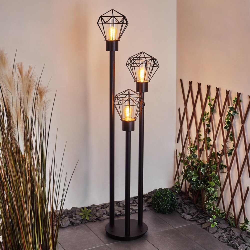 Borne lumineuse Solda Noir, 3 lumières main product photo