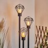 Borne lumineuse Solda Noir, 3 lumières
