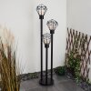 Borne lumineuse Solda Noir, 3 lumières