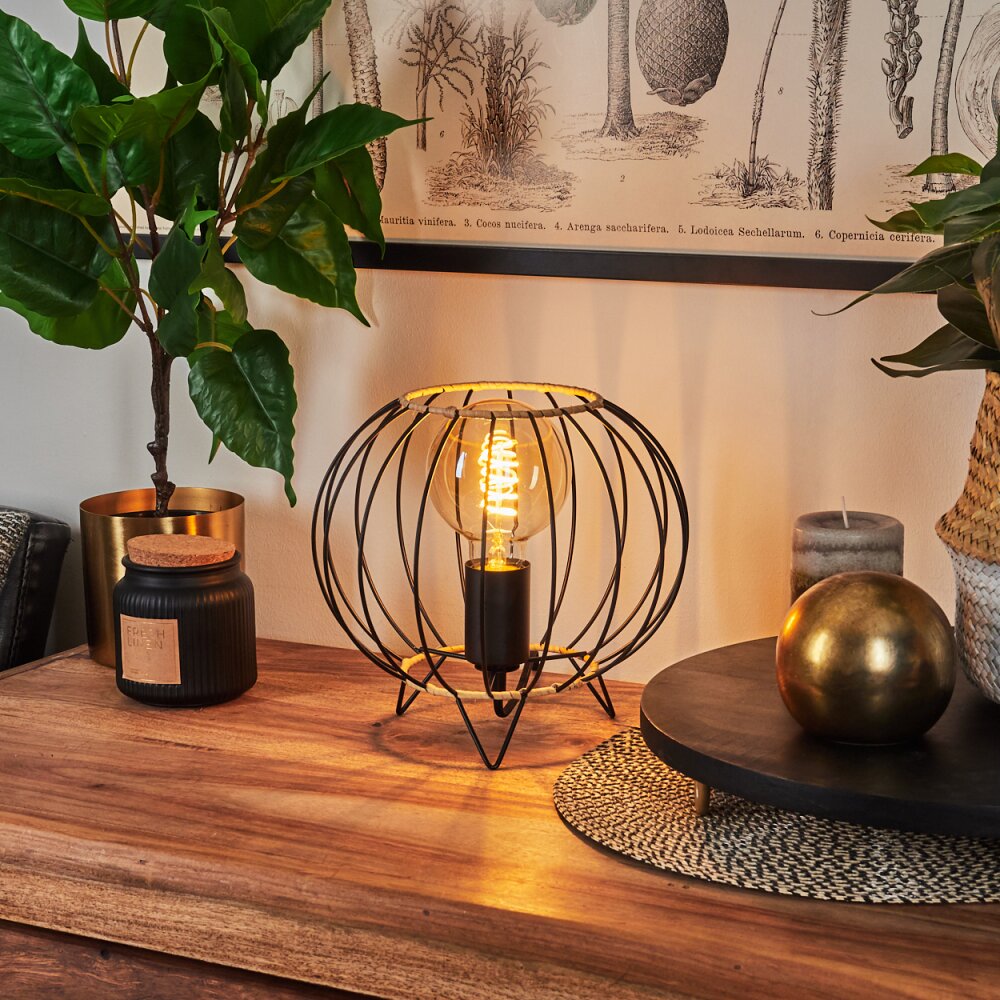 Lampe de table Journy Écru, Noir, 1 lumière main product photo
