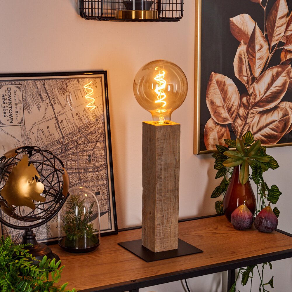 Lampe de table Derville Écru, Noir, 1 lumière main product photo
