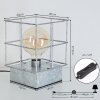 Lampe de table Fevaag Nickel mat, 1 lumière