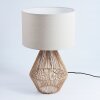 Lampe de table Canot Brun, Écru, 1 lumière