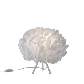 Lampe de table Leuchten-Direkt LOLASMART-NAOMI LED Blanc, 1 lumière, Télécommandes