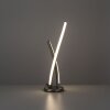 Lampe de table Leuchten-Direkt LOLAsmart-SWING LED Acier brossé, 1 lumière, Télécommandes, Changeur de couleurs
