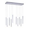 Suspension Leuchten-Direkt BRUNO LED Aluminium, 10 lumières