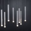 Suspension Leuchten-Direkt BRUNO LED Aluminium, 10 lumières