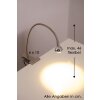 Lampe à pince Globo SERPENT LED Nickel mat, 1 lumière