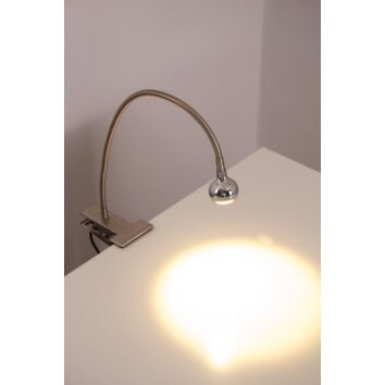 Lampe de chevet Alsea LED Nickel mat H3306918