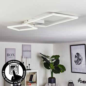 Plafonnier Doyon LED Blanc, 1 lumière