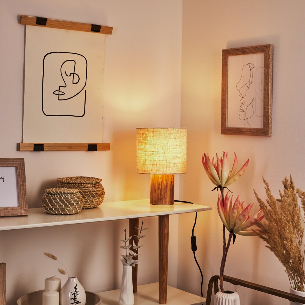 Lampe de table Baranque Écru, 1 lumière main product photo