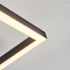 Plafonnier Hyacinthe LED Chrome, Noir, 1 lumière