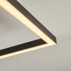 Plafonnier Hyacinthe LED Chrome, Noir, 1 lumière