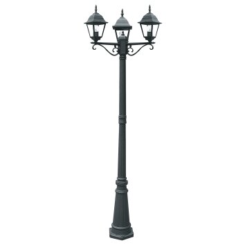 Borne lumineuse Lutec Roma Anthracite, 3 lumières