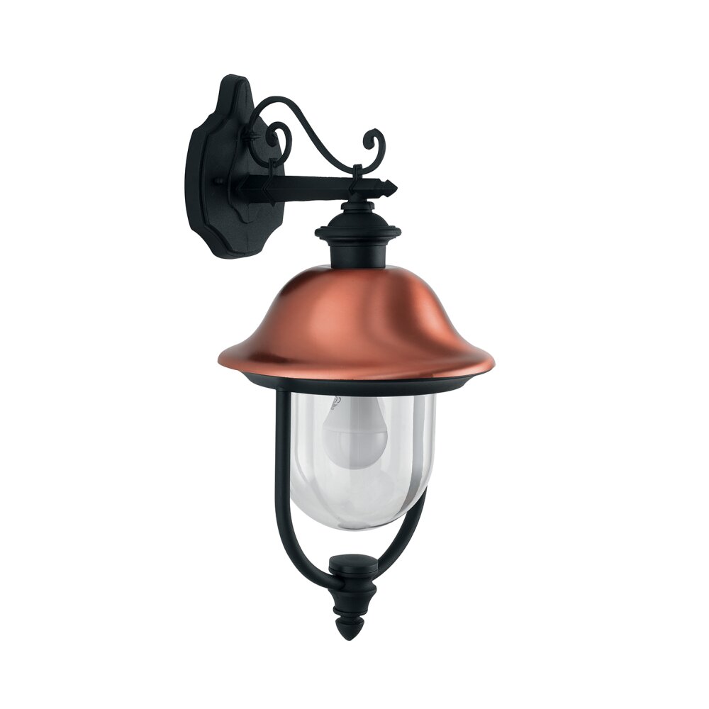 Applique murale d'extérieur Lutec Venezia Anthracite, Cuivre, 1 lumière main product photo