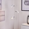 Lampadaire Javel Chrome, Blanc, 3 lumières