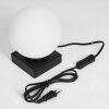 Lampe de table Chamouscady Noir, 1 lumière