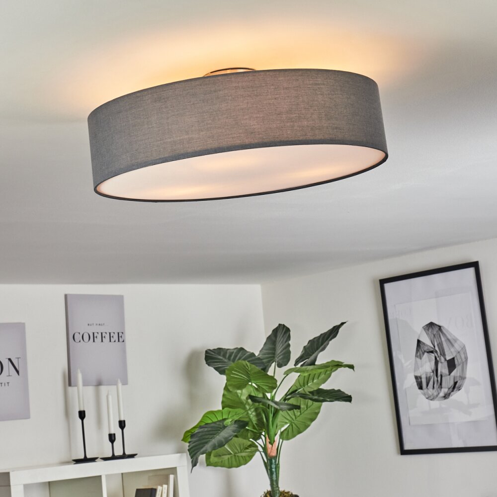 Plafonnier Tveid Nickel mat, 3 lumières main product photo