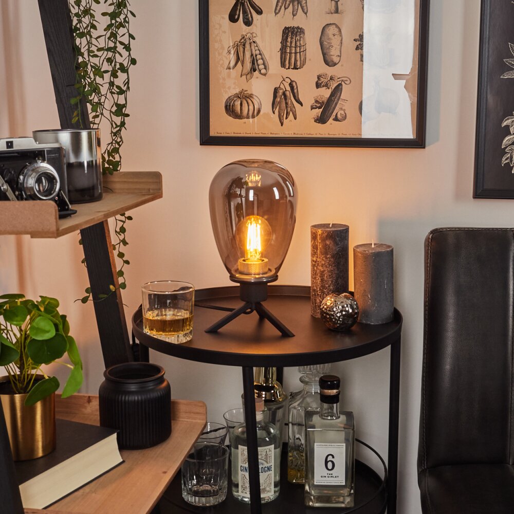 Lampe de table Barnegat Noir, 1 lumière main product photo