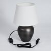 Lampe de table Tapona Brun foncé, Nickel mat, 1 lumière